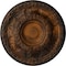 Ekena Millwork Granada Ceiling Medallion (Fits Canopies up to 7 1/8"), Hand-Painted Rust, 23 1/2"OD x 2 3/4"P CM24GARUS - alternate 1